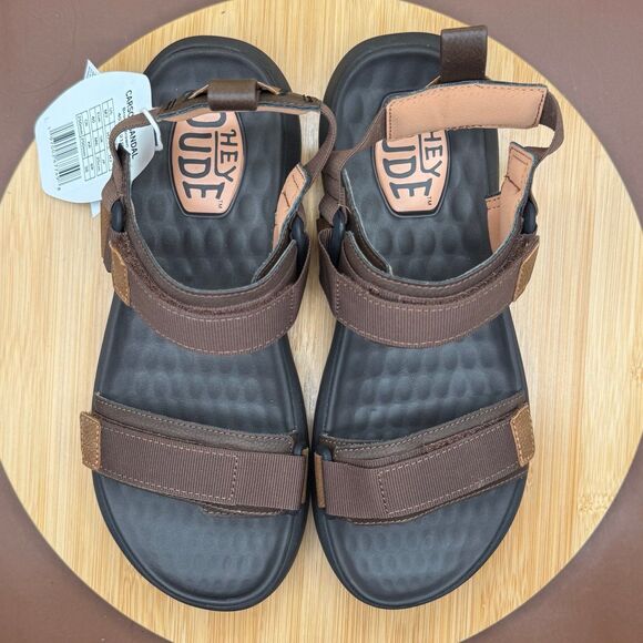 Hey Dude Carson Sport mode Sandal Brown/Brown Men’s Sz 7 main image 5